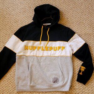 Harry Potter Hufflepuff Sweatshirt L Letterman Patches
